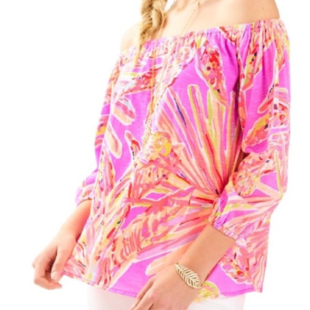NWOT-Lilly pulitzer enna off shoulder top